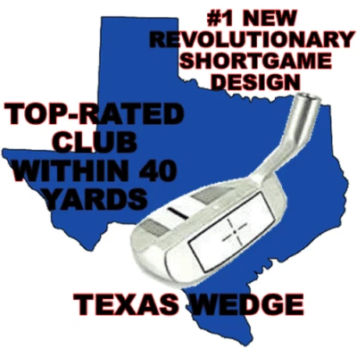 #1 TEXAS WEDGE SHORTGAME WIZARD CHIPPER HYBRID IRON PUTTER TOP CLUB AROUND GREEN - Image 1 of 4