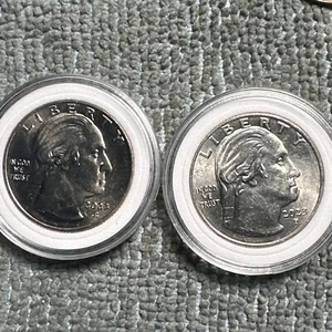 2023 P Edith Kanakaole US Women Quarter Error Coin Multiple Die Cud Lot Of 2 - Bild 1 von 13