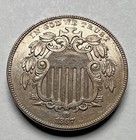 1867 SHIELD NICKEL 5C US COIN NO RAYS 038 1867 SHIELD NICKEL 5C US COIN NO RAYS 038