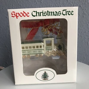 Spode Christmas Tree Santa’s Express Ornament Train Engine New Old Stock - Bild 1 von 5