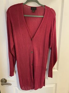 SIGRID OLSEN PULLOVER Medium Rayon. ABSOLUT WUNDERSCHÖN!  34 Zoll lang - Bild 1 von 8