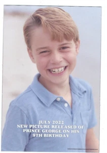 PRINCE GEORGE ON HIS 9TH BIRHDAY PUBLISHED 2022 CARD NO CR 320 - Picture 1 of 2