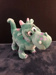 Disney Store CRACKLE Plush Dragon Sofia the First Green with Purple Spots 18" - Picture 1 of 5