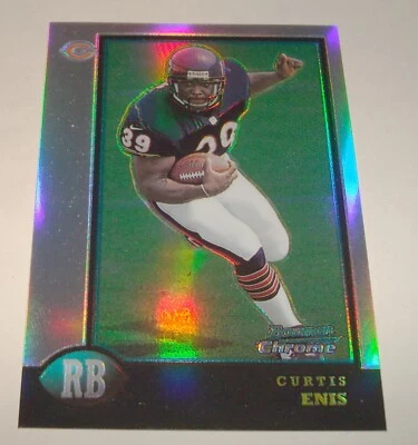 1998 Bowman Chrome Preview Refractor Curtis Enis Rookie card #BCP2 Chicago Bears - Image 1 of 4
