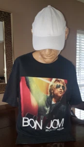 2013 Bon Jovi Because We Can 7 City Tour T-Shirt Size M - Picture 1 of 3