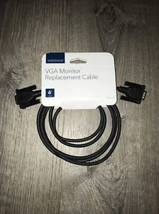 NEW: INSIGNIA VGA MONITOR REPLACEMENT CABLE 6' NS-PV06501 COMPUTER MONITOR ~ D11 - Picture 1 of 1