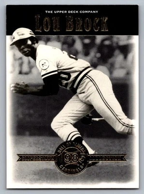 2001 Upper Deck Hall of Famers #6 Lou Brock - Image 1 of 2