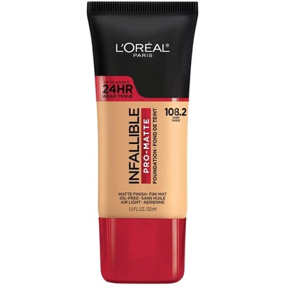 LOREAL Infallible Pro Matte Foundation SAND 108.2  24hr wear oil free waterproof - Image 1 of 2
