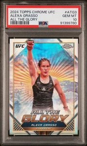 2024 Topps Chrome UFC Alexa Grasso All The Glory Case Hit SP PSA 10 - Picture 1 of 3