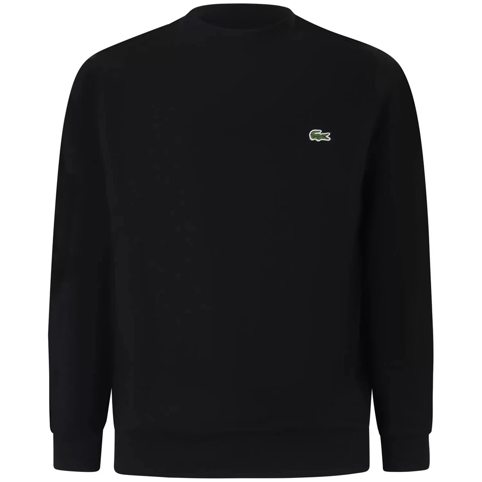 LACOSTE - Felpa nera con mini logo per uomo - Imagen 1 de 1