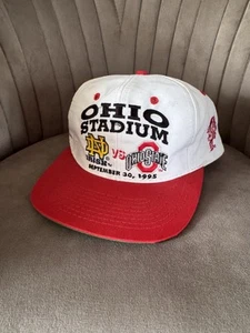 Vintage 1995 Ohio State Buckeyes vs Notre Dame Fighting Irish SnapBack Mütze - Bild 1 von 6