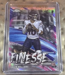 2024 Topps cromo - Finesse Caleb Williams #F-1 refractor rosa (RC) - Imagen 1 de 2
