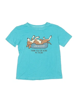 Camiseta Life Is Good Boys verde manga corta niños pequeños Foto 1 de 2