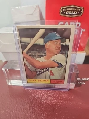 Topps Duke Snider #443 1961 - crudo Foto 1 de 4