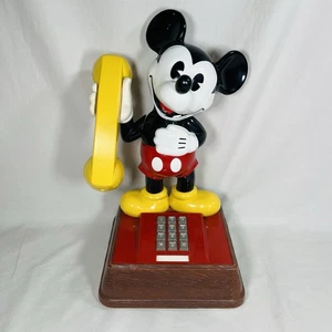 Vintage Disney "The Mickey Mouse Phone" Drucktasten Festnetztelefon 1976 15" - Bild 1 von 7