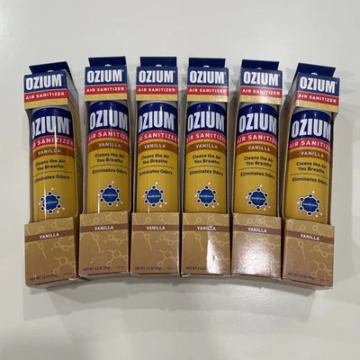 Ozium Air Sanitizer Eliminates Odors Vanilla 3.5 Ounces - LOT/6 - Image 1 of 4