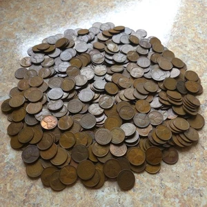 500 Lincoln Wheat Cents 1909-1939 Teens, 20's, 30's (NO JUNK) 5000 2500 1000 500 - Picture 1 of 10