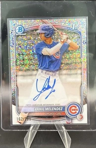 2025 Bowman Chrome Yahil Melendez 1St Bowman Speckle Refractor Auto /299 - Picture 1 of 2