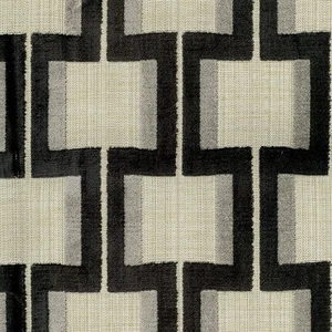Amalia Velvet Fabric By The Yard, Carbon - Picture 1 of 1