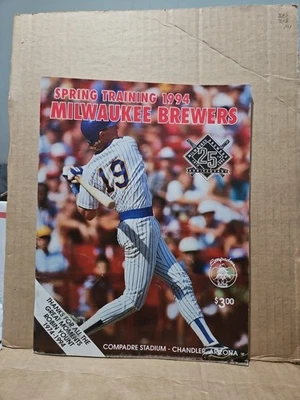 1994 milwaukee brewers spring training program - Image 1 of 4