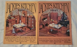 Jackies Kitchen Vol 1 & 2 Dollhouse Miniature Furniture Instruction Books 1977 - Picture 1 of 9