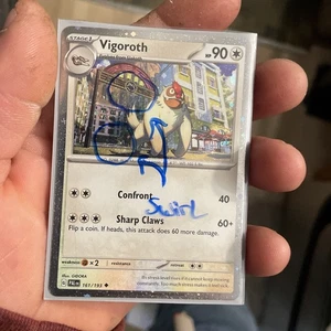 Pokemon Slakoth Holo Card 160/193 Near Mint Double Swirl - Picture 1 of 10