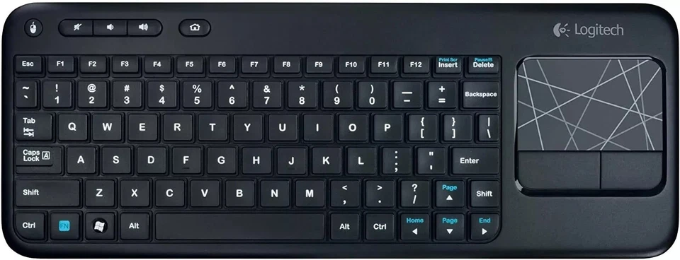 Logitech K400  Wireless Keyboard Built-In Multi-Touch Touchpad US Layout - Image 1 of 4