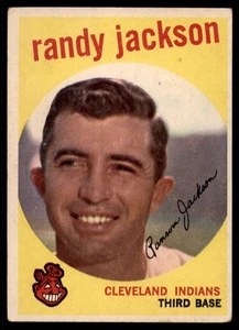 1959 Topps #394 Randy Jackson G Good Indians  - Picture 1 of 2