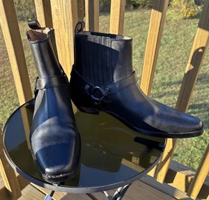 Madewell Mujer 11 Santiago Western Botines Cuero Negro Arnés Festival - Imagen 1 de 12