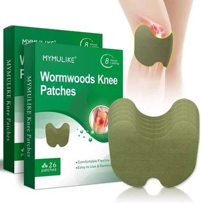 MYMULIKE Pain Relief Patch Knee Pain Relief Patch52 Pcs Wormwood Knee Patches...