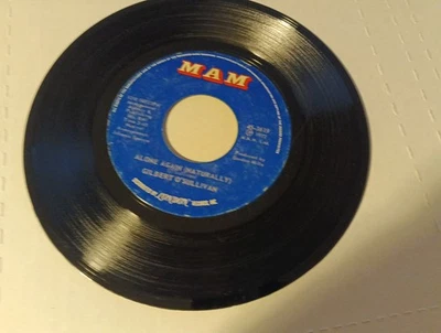 GILBERT O'SULLIVAN - ALONE AGAIN NATURALLY - VINYL 45 rpm MAM EXC 1972 — 第 1/4 张图片