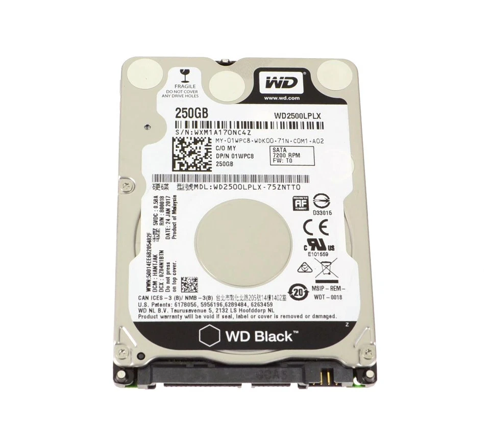 Hard Drive Dell 1WPC8 250 GB 2.5 Inches Hard Drive for Latitude 3570 - 7200 RPM - Image 1 of 1