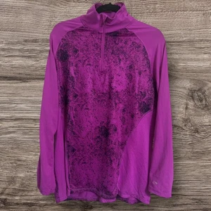 CHAMPION DUO DRY DAMEN GRÖSSE XL LILA 1/4 REISSVERSCHLUSS PULLOVER ACTIVEWEAR - Bild 1 von 15