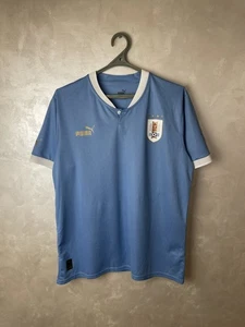 Puma URUGUAY Player Issue 2022 World Cup Home Soccer Jersey L Mens - Picture 1 of 7
