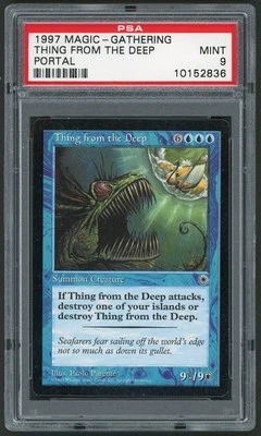 1997 MTG Magic the Gathering Portal Thing from the Deep PSA 9 Gaming Card TCG - Image 1 of 2