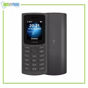 Nokia 105 4G 2023 TA-1551 Grey Unlocked Dual SIM VoLTE Mobile Button Phone - Afbeelding 1 van 14