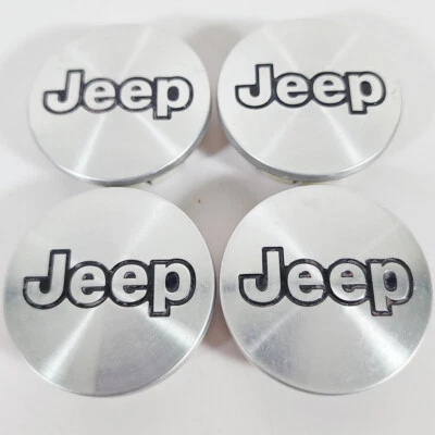 1993-2003 Jeep Grand Cherokee 2 21/128" Button Center Caps OEM # 5CF97TRM SET/4 - Image 1 of 4