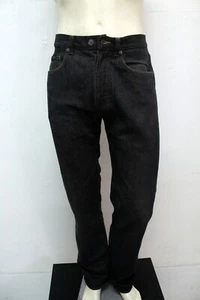 Jeans Uomo Calvin Klein W30 Denim Nero Regular Fit Cotone Originali Vintage CK - Foto 1 di 12