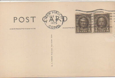 551  1/2c Nathan Hale  Yale College & Chapel postcard FDC - Image 1 of 2