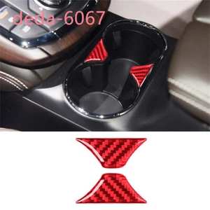 Cubierta del panel central de vaso de agua de fibra de carbono roja para Mazda CX-9 CX9 2016-23 - Imagen 1 de 12