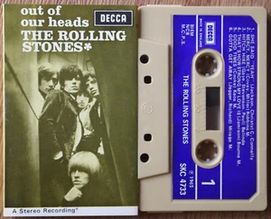 ROLLING STONES - OUT OF OUR HEADS (DECCA SKC4733) 1970s UK CASSETTE TAPE BLUE - Picture 1 of 4