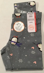 Leggings Wonder Nation Ragazze X-Small (4-5) Pinguini Grigio Cotone Resistente - Foto 1 di 9