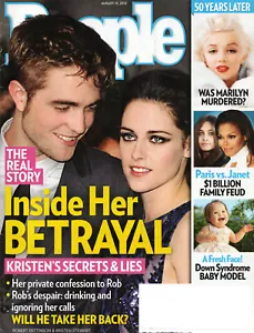 PEOPLE Magazine August 13 2012 Robert Pattinson Kristen Stewart Marilyn Monroe - Foto 1 di 5