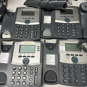 Four Cisco SPA303 3-Line IP Phone with Display UNTESTED - Picture 1 of 7