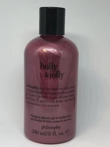 Philosophy Holly & Jolly 3 in 1 Shampoo, Duschgel & Schaumbad 8 Oz. Neu - Bild 1 von 1