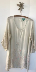 Atemberaubende Pastell üppig bestickte Muschel Antica Sartoria Giacomo Cinque Boho - Bild 1 von 8