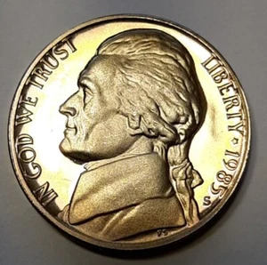 S Jefferson Proof Nickel 1985 5c J526 - Imagen 1 de 4