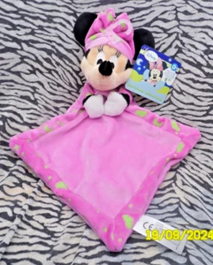 CQ/ DISNEY BABY  DOUDOU SOURIS MINNIE ROSE LUMINESCENT LOSANGE 32CM 100% NEUF - Picture 1 of 4