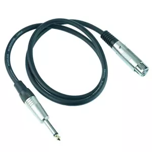 3m 6.35mm Mono Jack Plug to XLR Female Socket Audio Lead - Picture 1 of 1