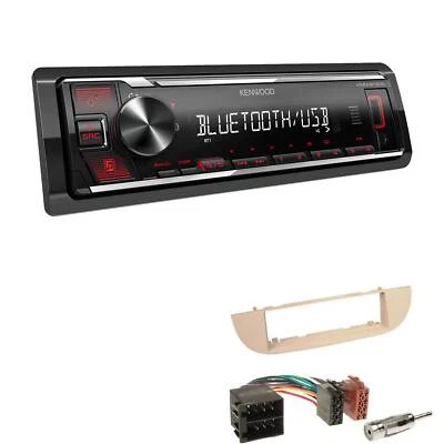 Kenwood 1-DIN Autoradio Bluetooth Streaming USB AUX für Fiat 500 500C Beige - Bild 1 von 4
